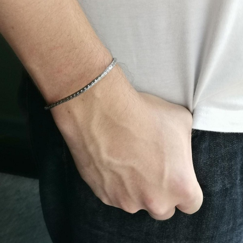 Браслет цепь "Снейп" из стали мужской, коллекция Forever Young Браслет цепь "Снейп" из стали мужской, коллекция Forever Young